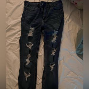 holister jeans size 5 cute styled rips